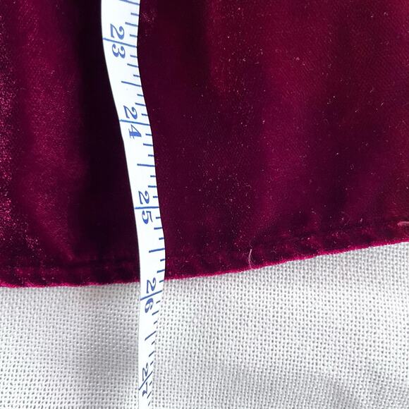Louis Louise girls burgundy velvet long sleeve dress size 8 - Picture 8 of 9